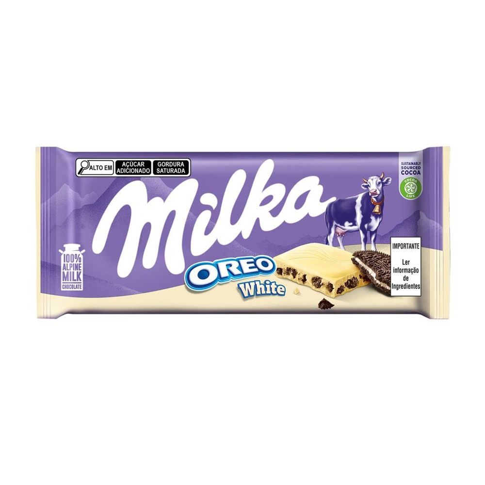 CHOCOLATE BRANCO MILKA OREO 90G - redemix