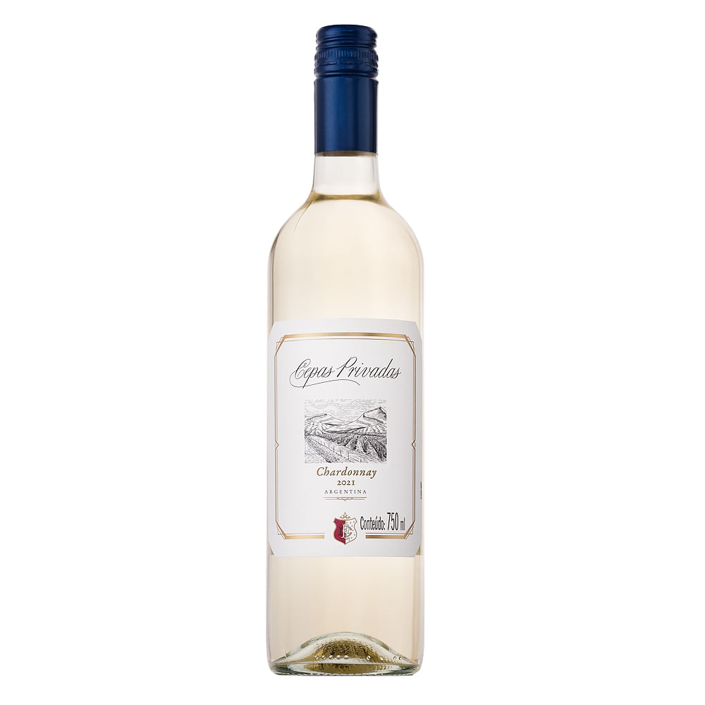 VINHO BRANCO ARGENTINO CEPAS PRIVADAS CHARDONNAY 750ML