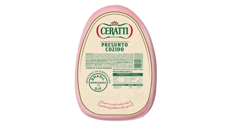 PRESUNTO COZIDO CERATTI PECA 1 UNIDADE 1100G