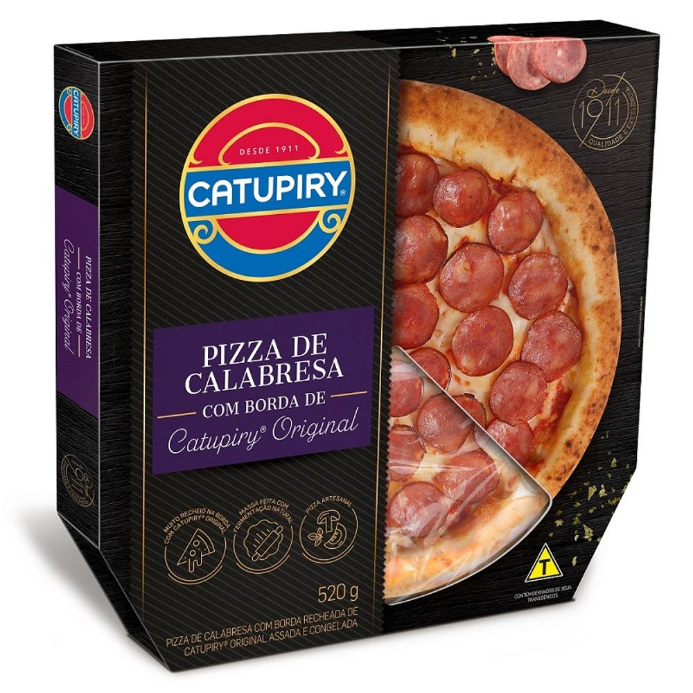 PIZZA CATUPIRY CALABRESA 520G - redemix
