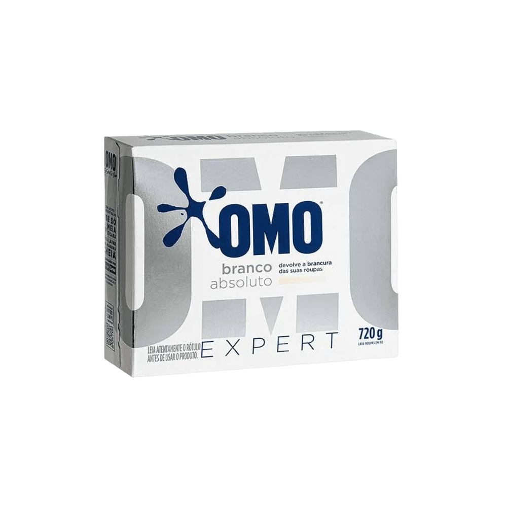 DETERGENTE PÓ OMO ROUPAS BRANCAS EXPERT 720G - redemix