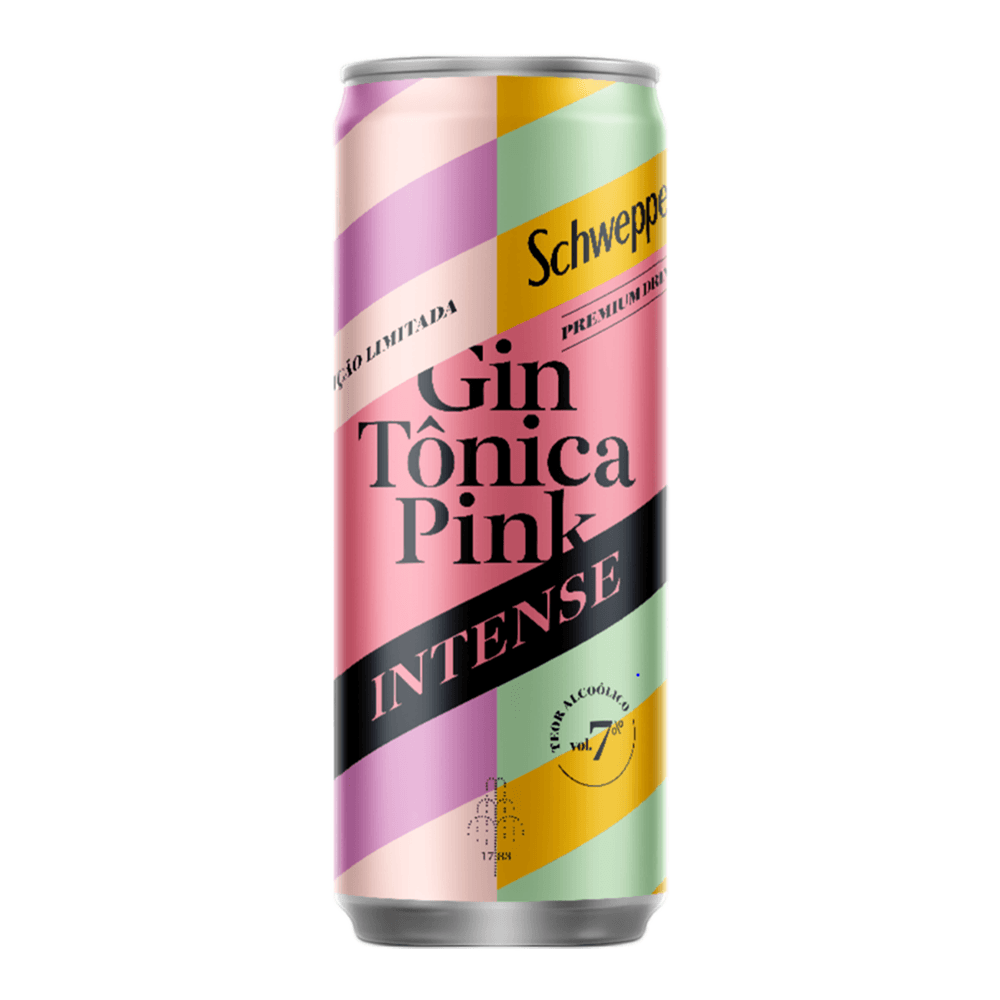 BEBIDA MISTA GIN TONICA PINK SCHWEPPES 269ML - redemix