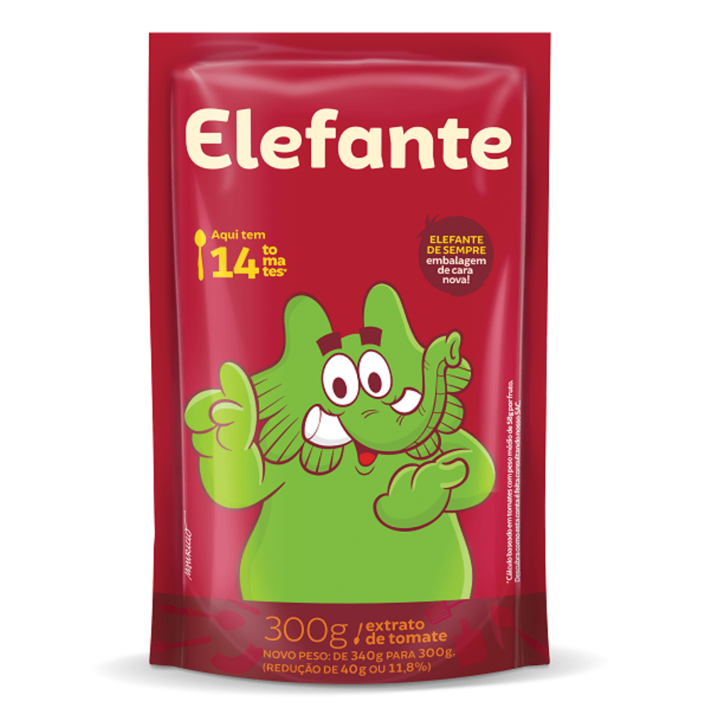 EXTRATO DE TOMATE ELEFANTE SACHE 300G - redemix