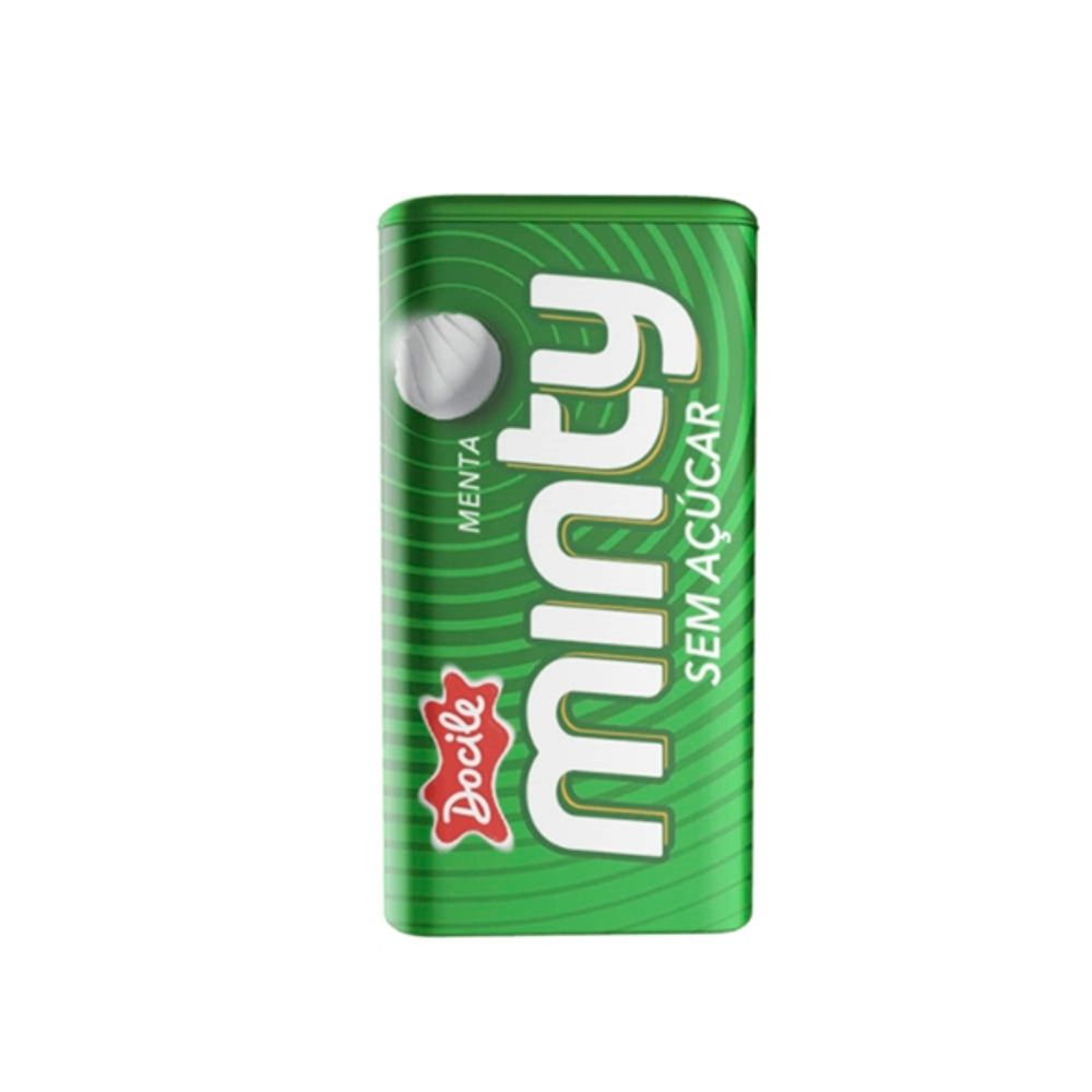 PASTILHA MINTY MENTA DOCILE SEM ACUCAR 21G - redemix