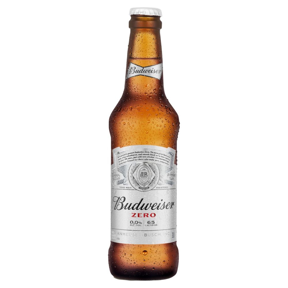 CERVEJA BUDWEISER ZERO LONG NECK 330ML - redemix