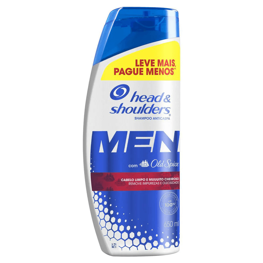 SHAMPOO HEAD & SHOULDERS MEN ANTICASPA OLD SPICE 650ML - redemix
