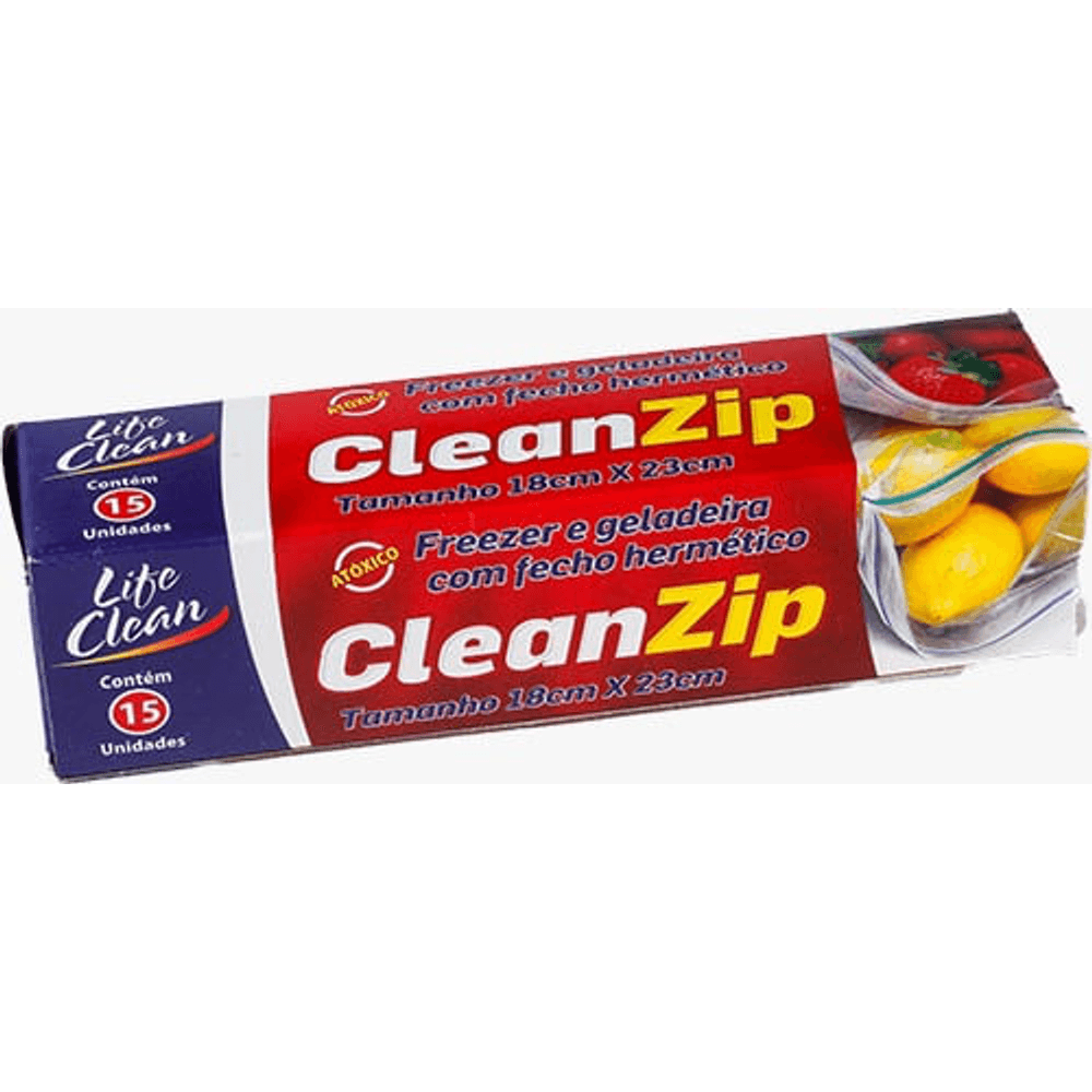 SACO ZIP LIFECLEAN 18X23 15UN - redemix