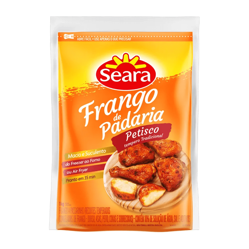 FRANGO PASSARINHO PADARIA SEARA TEMPERADO 1KG