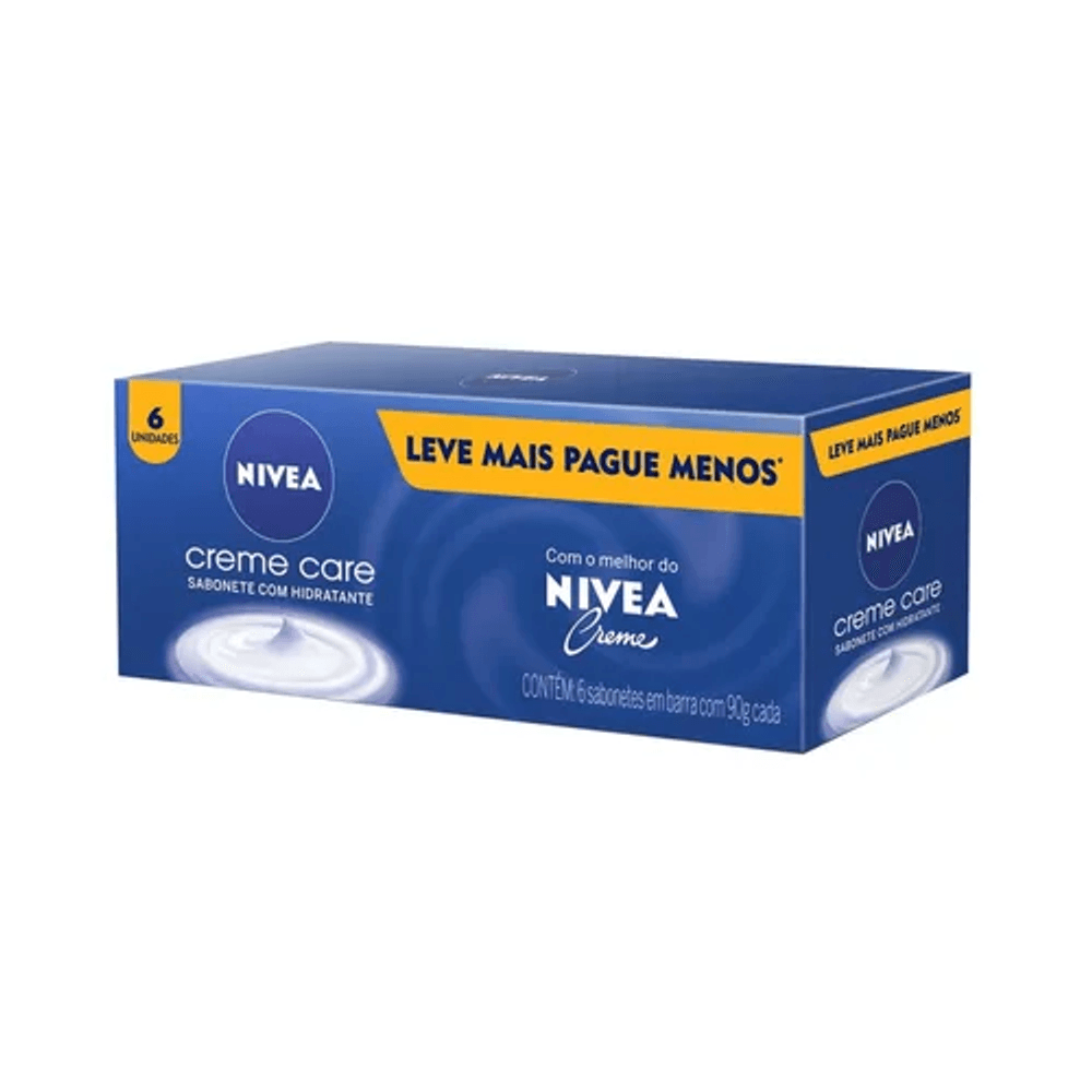SABONETE NIVEA CREME CARE C6 90G - redemix
