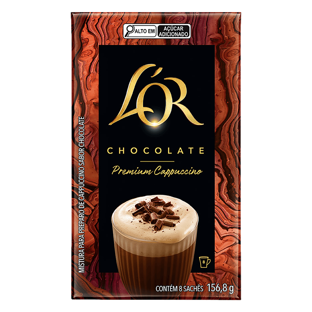 CAPPUCCINO SOLUVEL LOR PREMIUM CHOCOLATE 156,8G - redemix