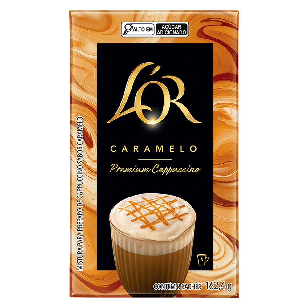 CAPPUCCINO SOLUVEL LOR PREMIUM CARAMELO 162,4G - redemix