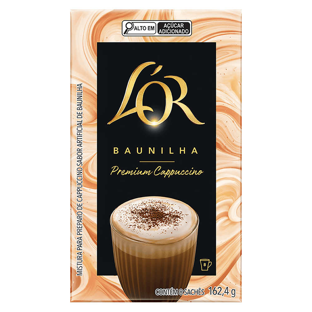 CAPPUCCINO SOLUVEL LOR PREMIUM BAUNILHA 162,4G - redemix