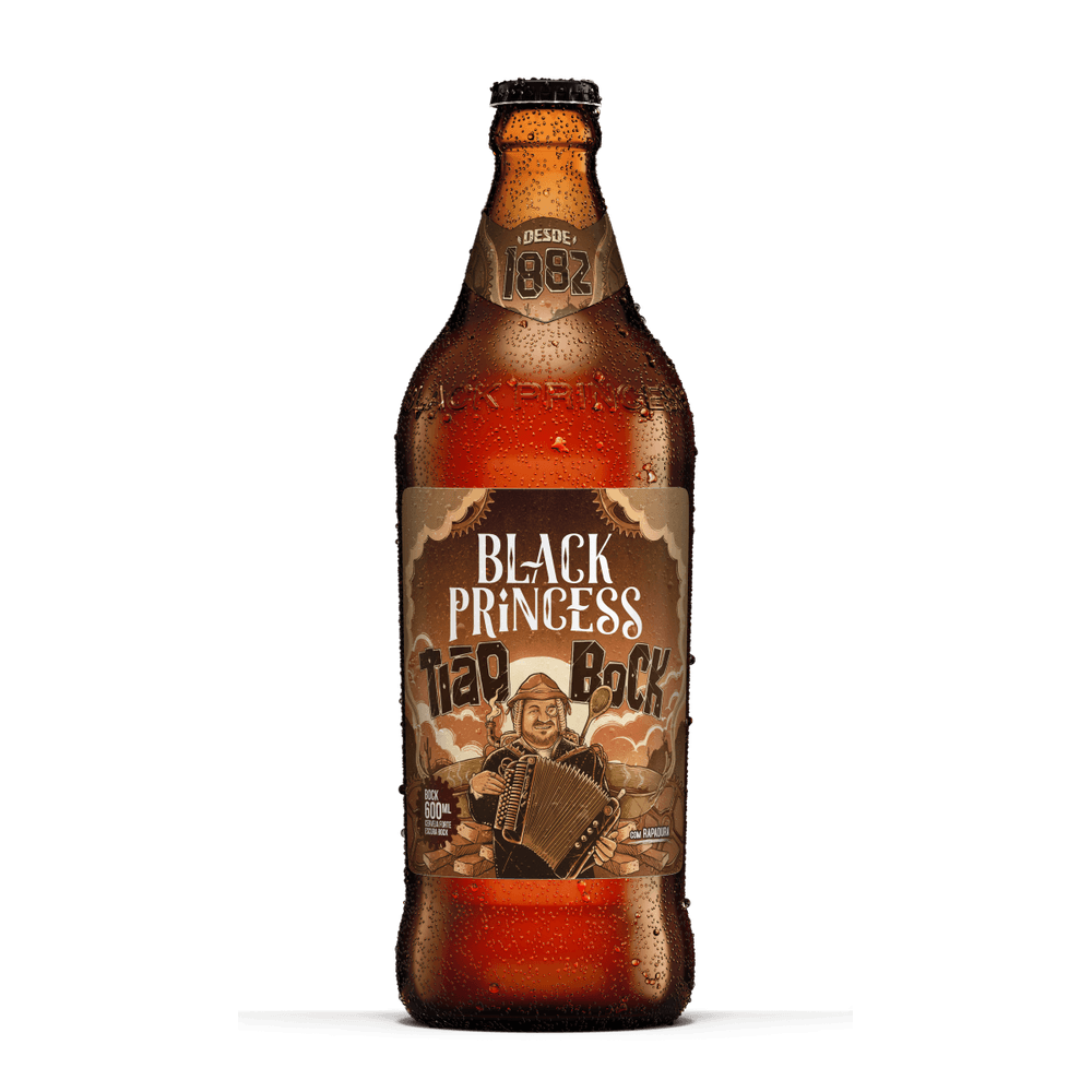 CERVEJA BLACK PRINCESS TIAO BOCK 600ML - redemix