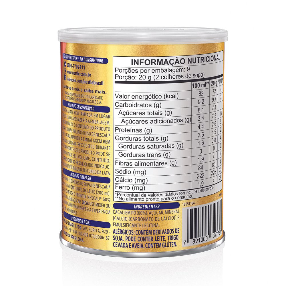 Supermercado | ACHOC NESCAU LV370G PG350G LT