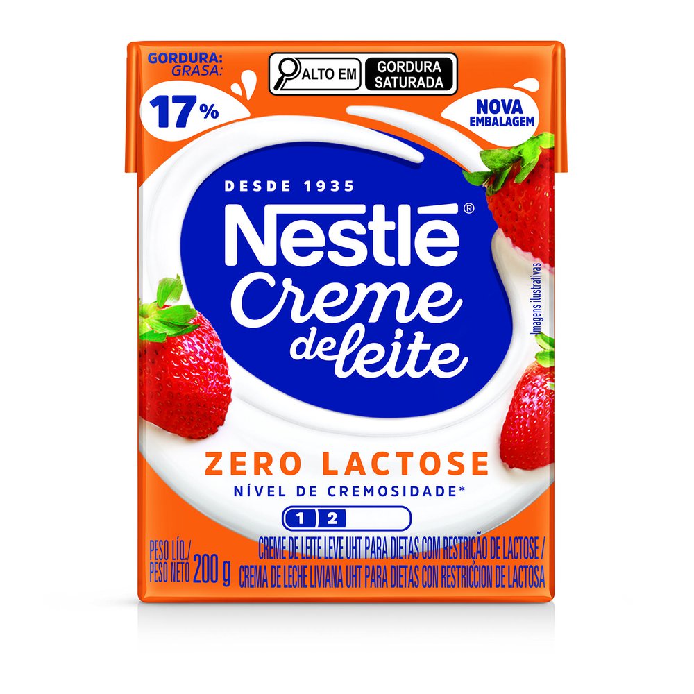 CREME DE LEITE NESTLÉ ZERO LACTOSE 200G - redemix