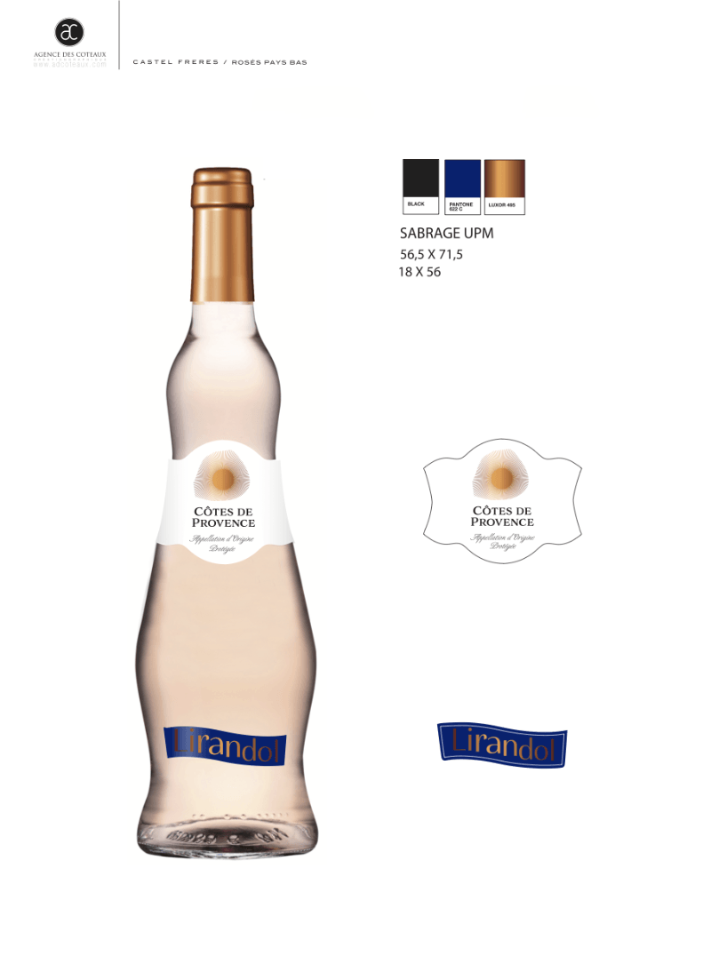 VINHO ROSE FRANCES COTES DE PROVENCE LIRANDOL 750ML