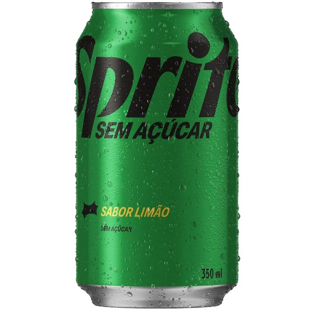 REFRIGERANTE SPRITE LIMAO SEM ACUCAR LATA 350ML - redemix