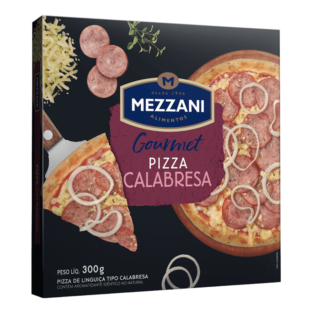 PIZZA MEZZANI GOURMET CALABRESA 300G - redemix