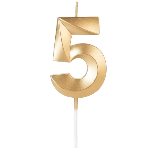 VELA-DESIGN-DOURADA-NUMERO-5