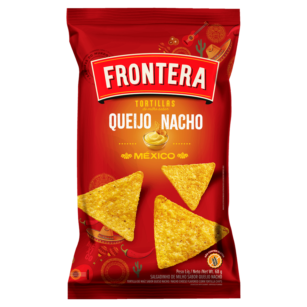 TORTILLA CHIPS FRONTERA QUEIJO 68G - redemix