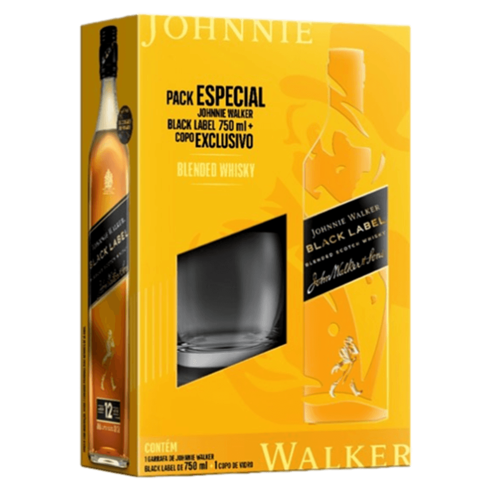 KIT COPO + WHISKY BLACK LABEL 750ML - redemix
