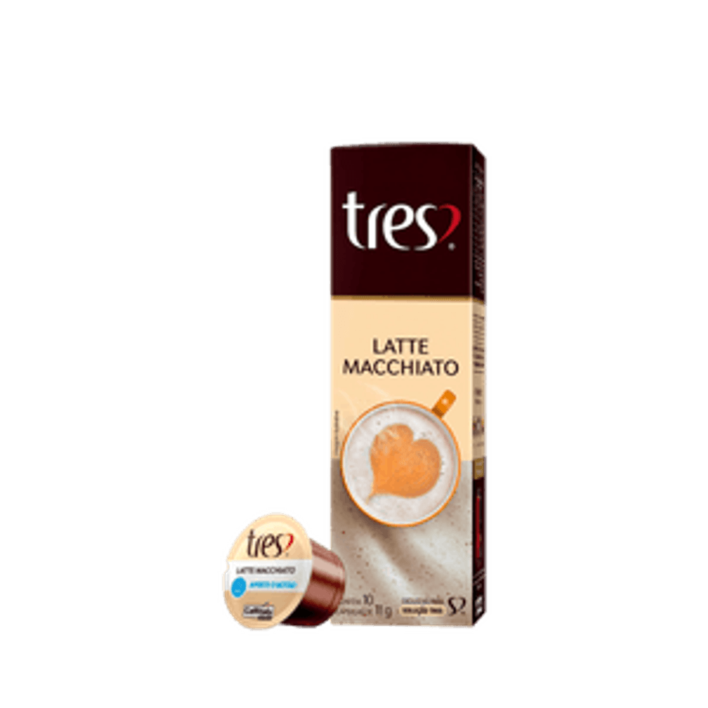CAFE 3 CORACOES LATTE MACHIATTO CAPSULAS 110G - redemix