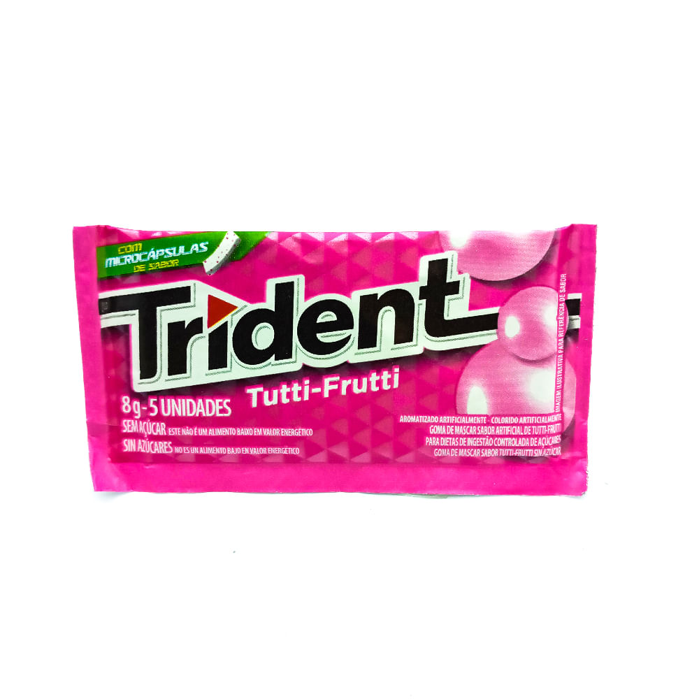 CHICLETE TRIDENT TUTI FRUTTI 8G - redemix