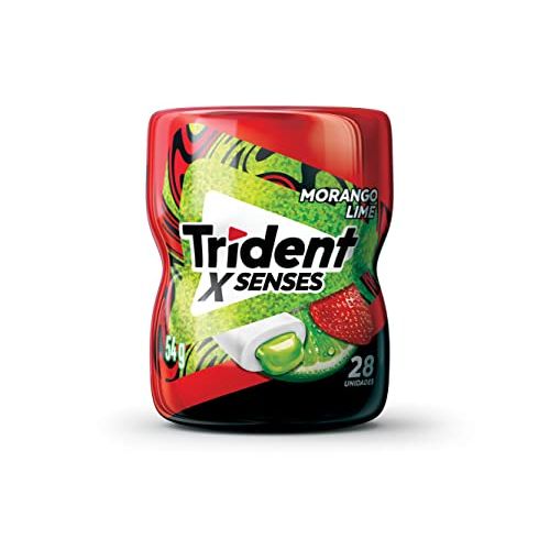 CHICLETE TRIDENT MORANGO LIMAO GARRAFA 54G - redemix