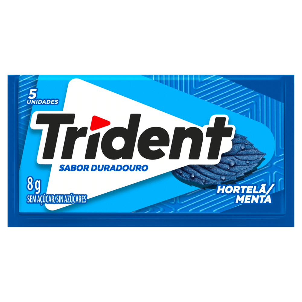 CHICLETE TRIDENT HORTELA 8G - redemix